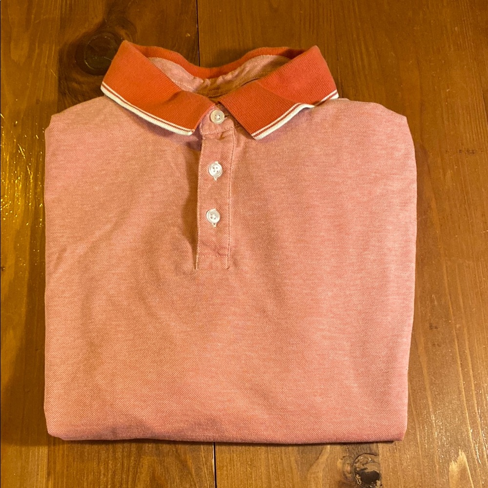 Bonobos Pink Polo Collared Shirt Standard Fit Men’s Size Large